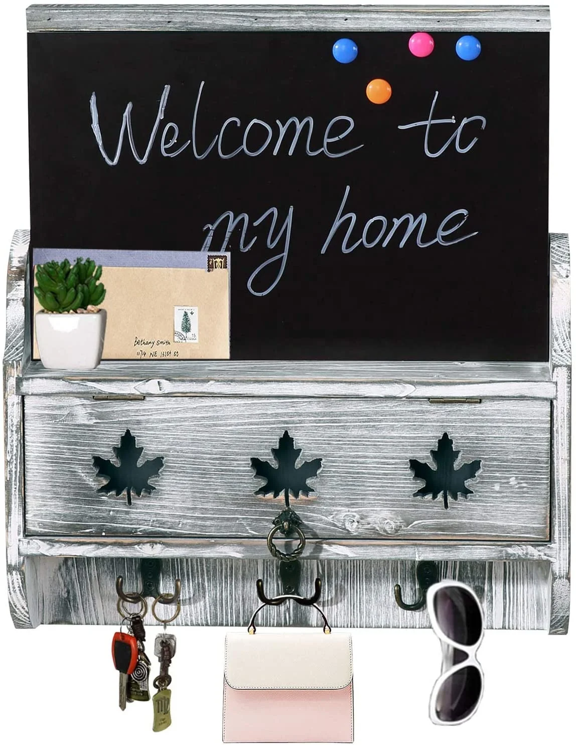 
Jewelry Organizer Holder 4 Tier Jewelry Stand Organizers With Wood Storage Box For Girls And Women To Organize Necklace, Earri 