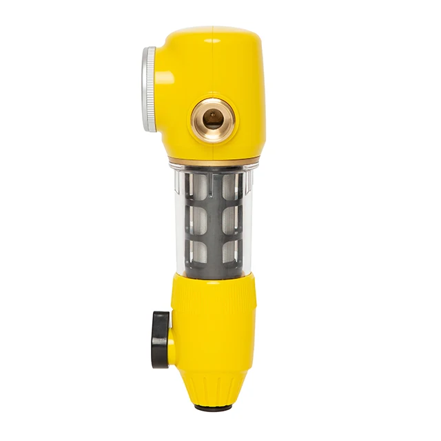 Brass water prefilter brush scraping filter prefilter washable water whole house filter