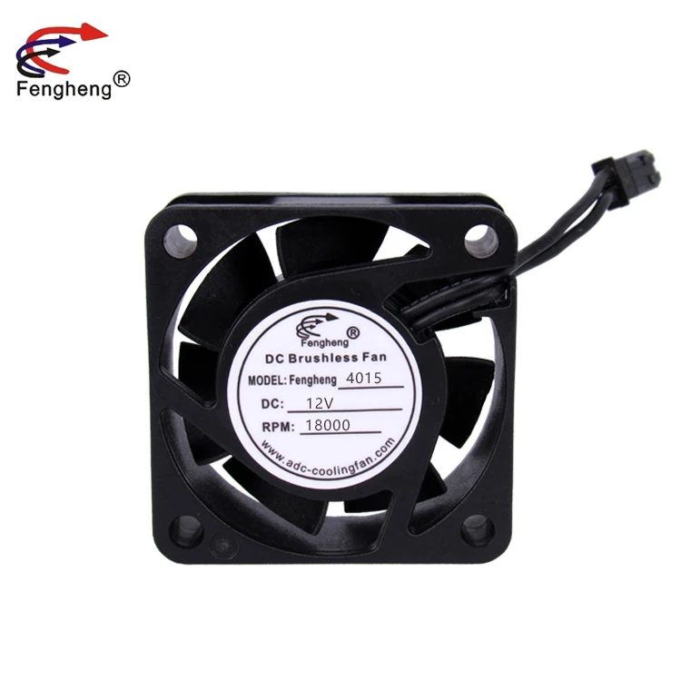 China Manufacturer DC 4015 12v 6000RPM 7CFM Hydraulic Bearing Cable length 130mm+110mm casing Cooling Fan