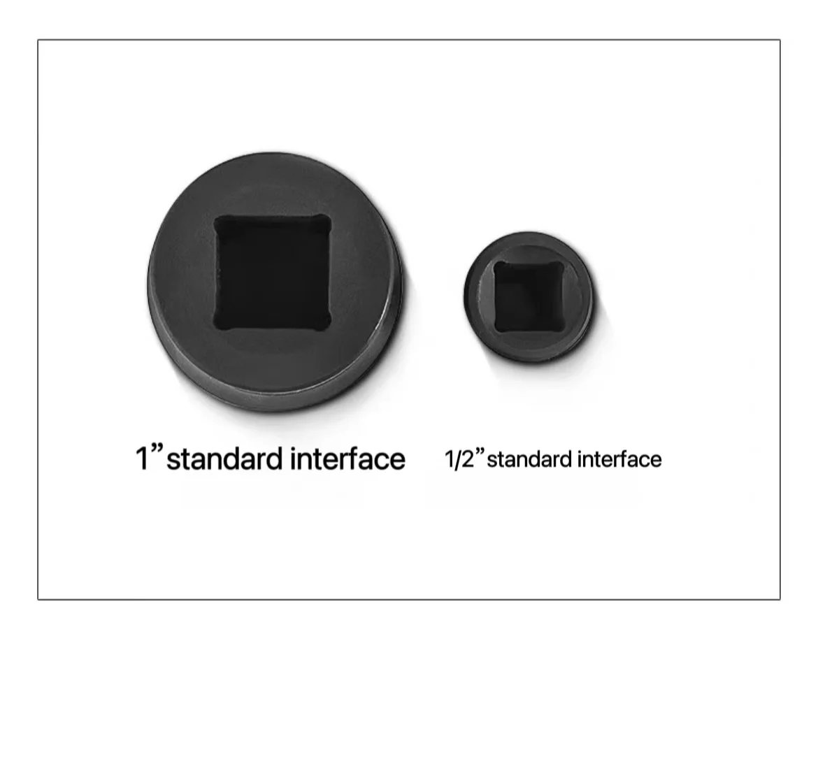 8mm 1/2 Inch Small Square Air Impact Wrench Electric Pneumatic Hexagonal Short Socket Chrome Finish OEM Customizable Repair Use