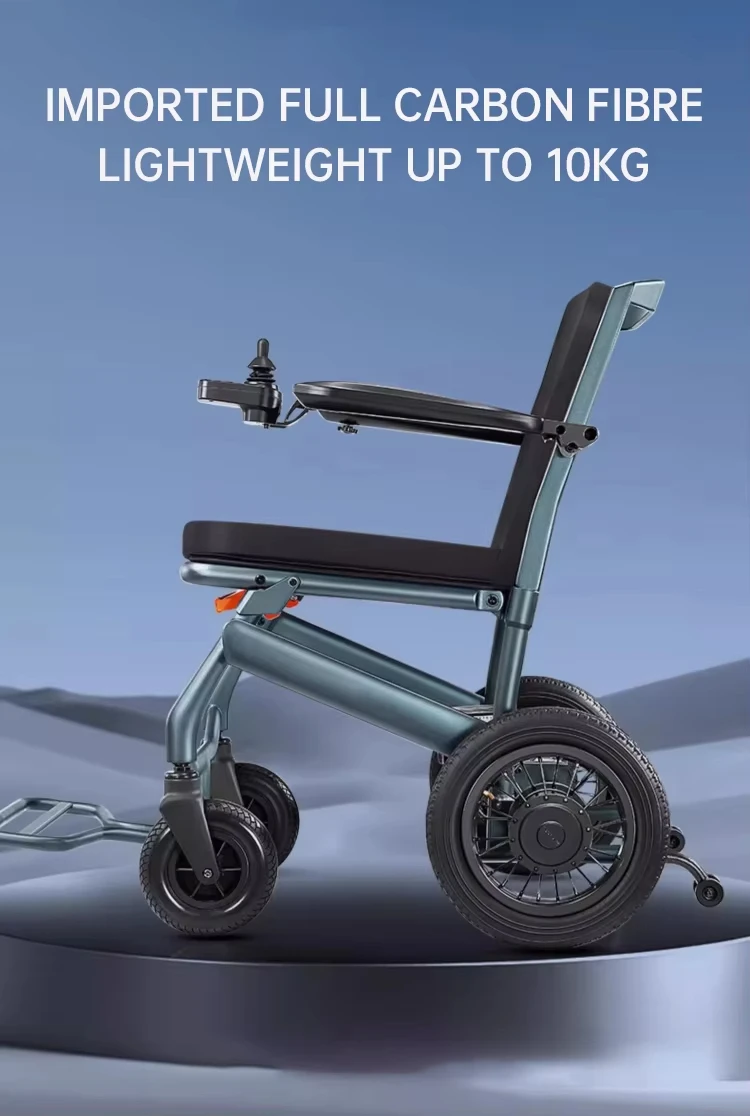 Electric Wheelchair  Lightweight Electric Carbon Fiber Wheelchair for Disabled Elderly People  lightweight wheelchairs for sale