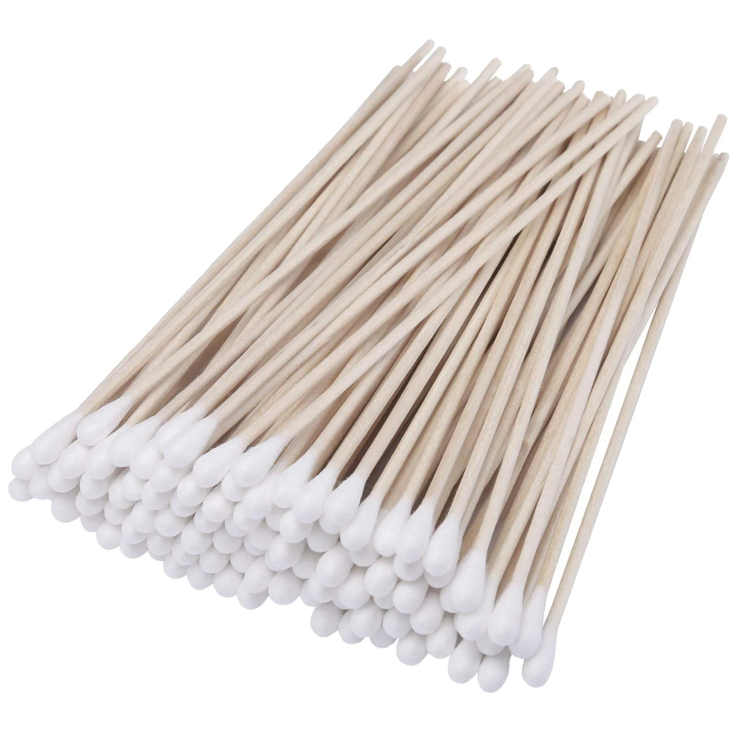 6 inch xxl large big wooden stick single pack disposable surgical cotton tipped applicator sterile medical cotton swabs