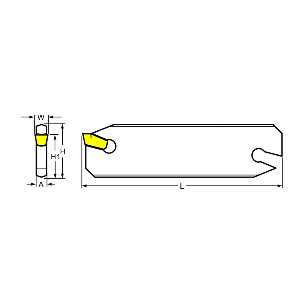 SLIH32-4 inch cut-off blades for tool holder SLTBN indexable self-tighten external parting-off tools