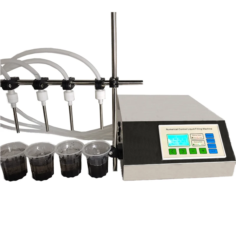 DOVOLL Automatic Filling Machine For Oil Juice Water Milk Drink With 1/2/4/6/8/10 Nozzles