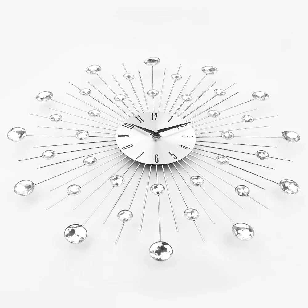 
3D Crystal Display clock for Living Room wall clock home decor 