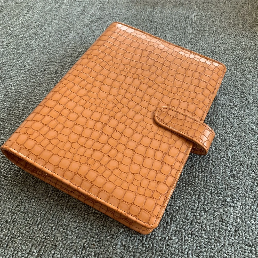 China factory custom A5 size leather agenda cover with binder