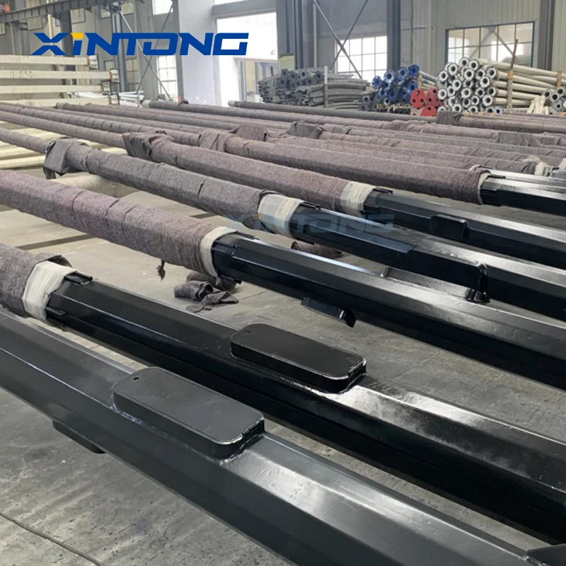 XINTONG Hot Dip Galvanized Lamp 10M 12M Octagonal Road Steel Street Light Single-arm Lamp Poles