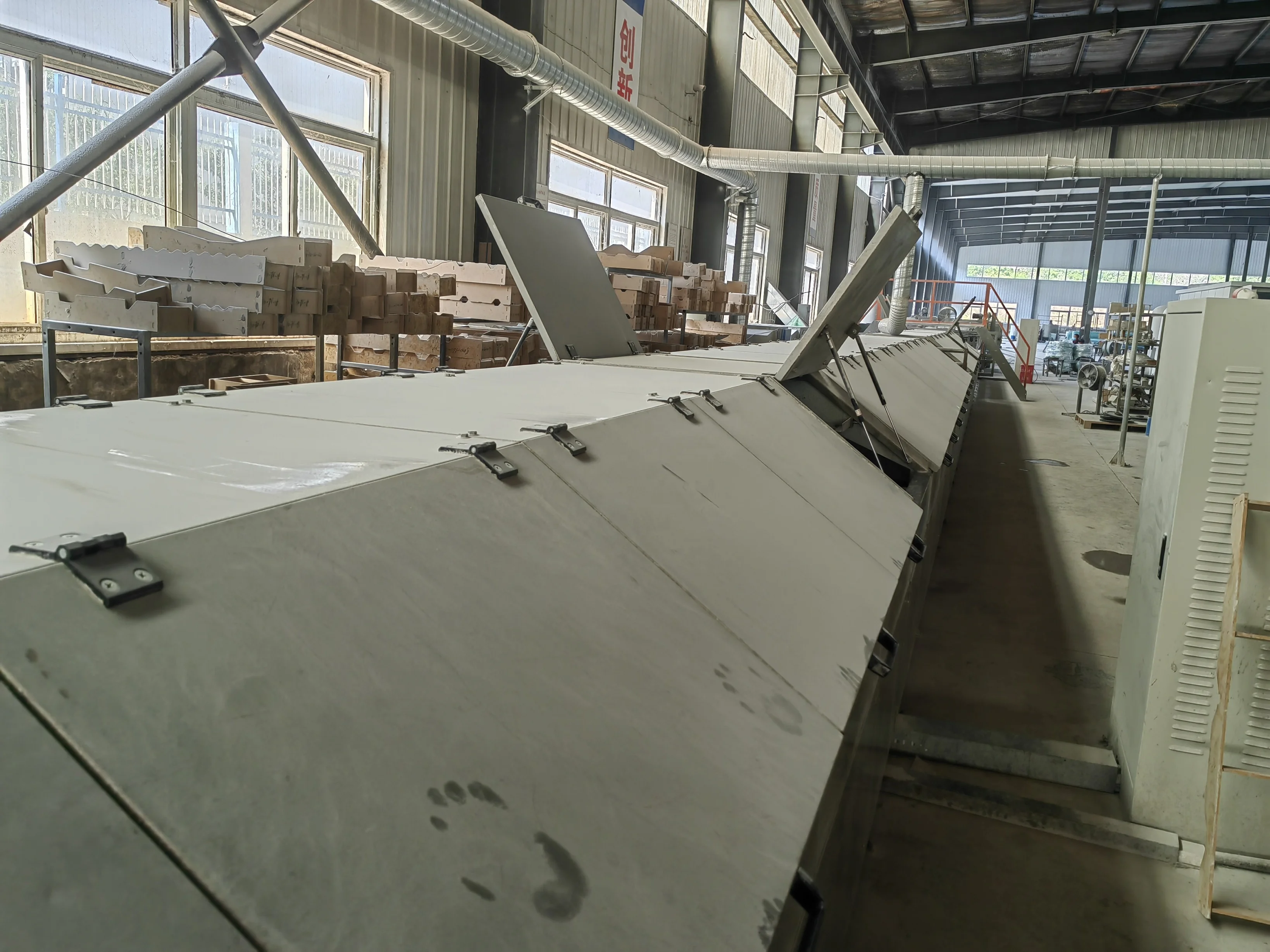 DNUO FRP PRFV fiber glass roofing corrugated sheet panel making machinery