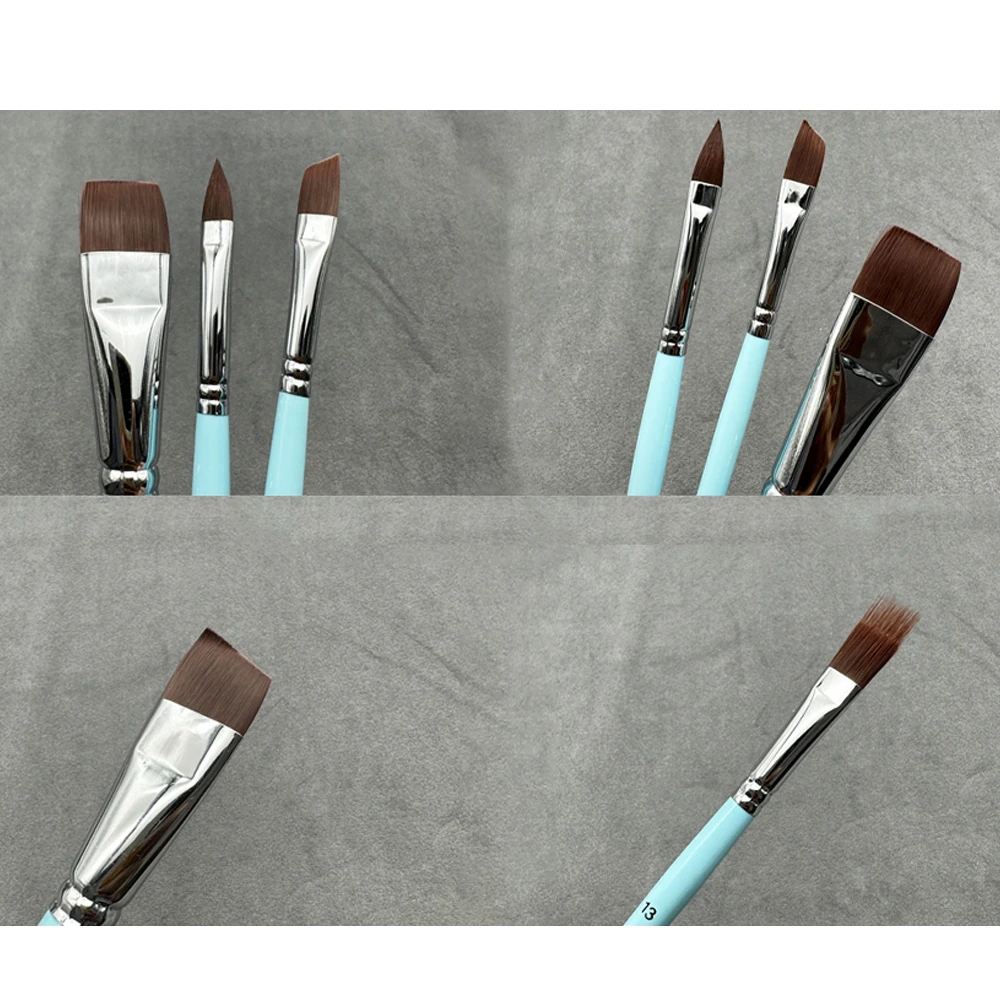 17 Color Painting Brushes face  Body Paint Brushes High Quality Green Eye  Hair Wooden Style With Cosmetics Bag