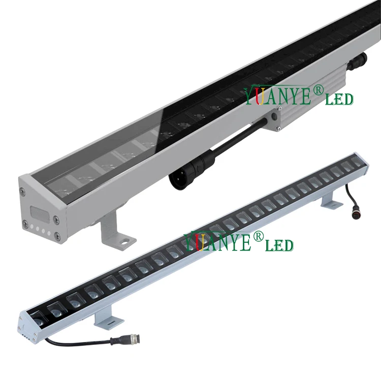 W42mm H74mm Асимметричный угловой светильник IP67 освещение для лица DMX512 PWM RGBW линейный