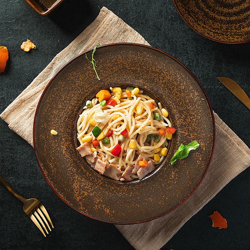 
Factory Direct China Wholesale Ceramic Deep Plates Restaurant Porcelain Pasta Plate Hotel Ceramics Soup Plate 