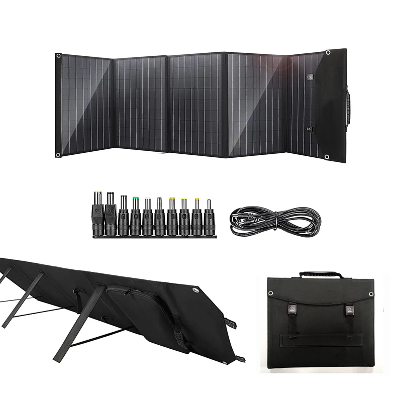 100W 120W solar phone charger Portable Foldable Solar Panel Charger For Power Stations