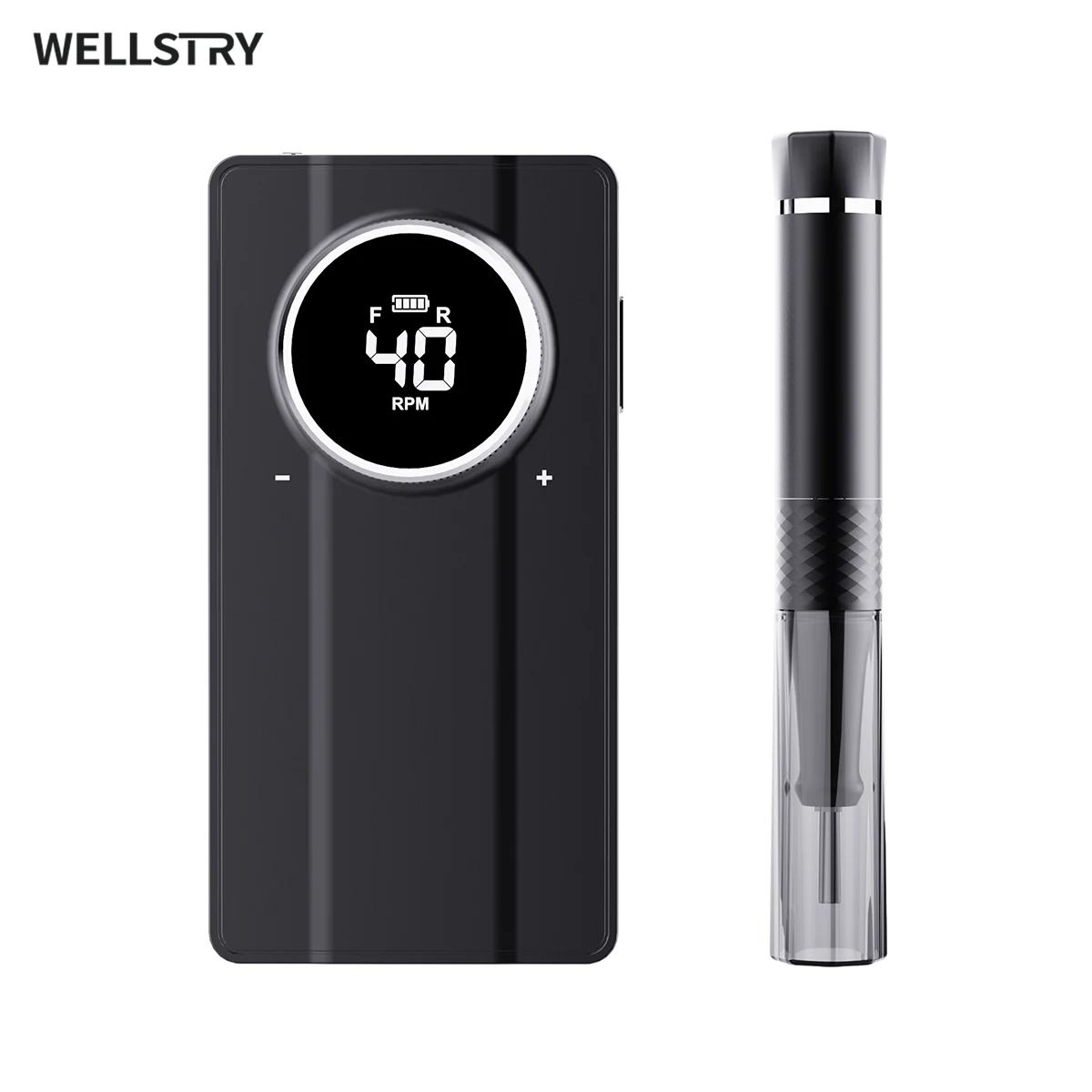 WELLSTRY Electric Nail File Set Professional Manicure Pedicure Tools Rechargeable Ponceuse pour Ongles 40000RPM Nail Drill