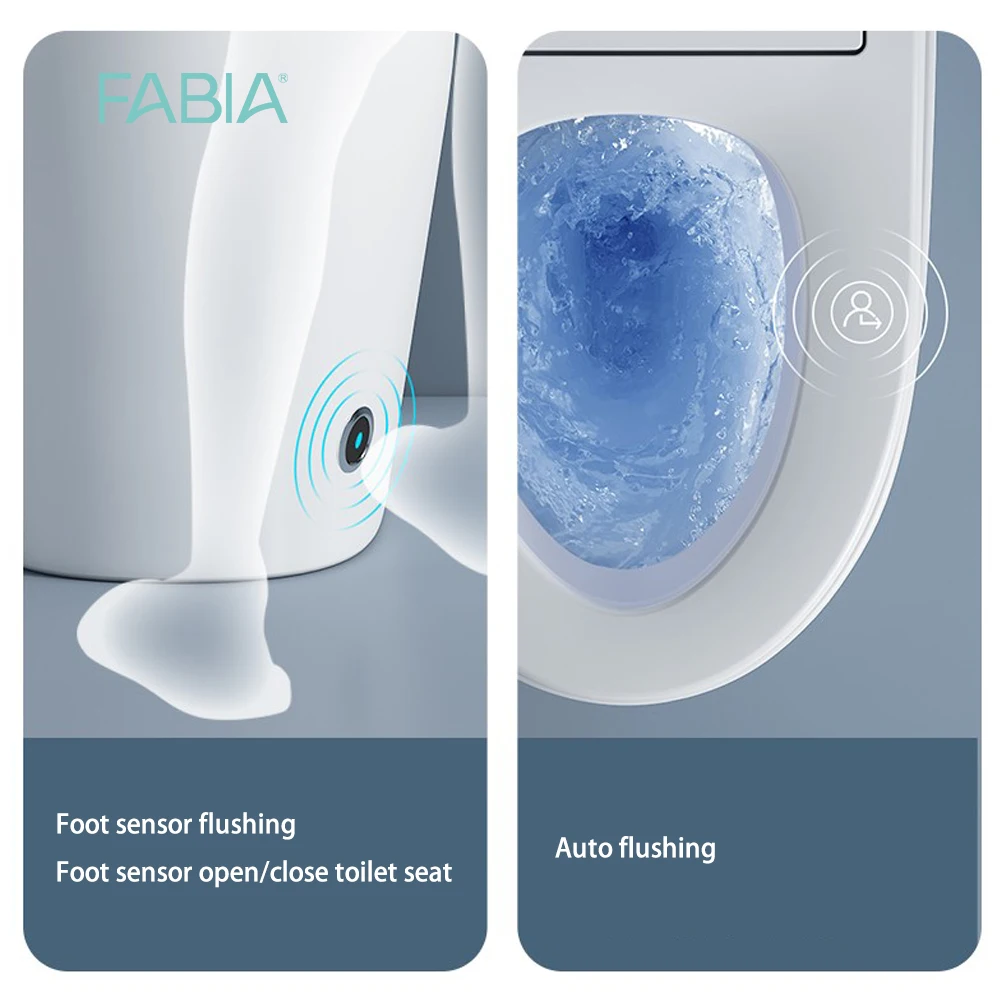 Sanitary ware fixtures public one piece floor mounted wc intelligent automatic flushing smart bidet toilet