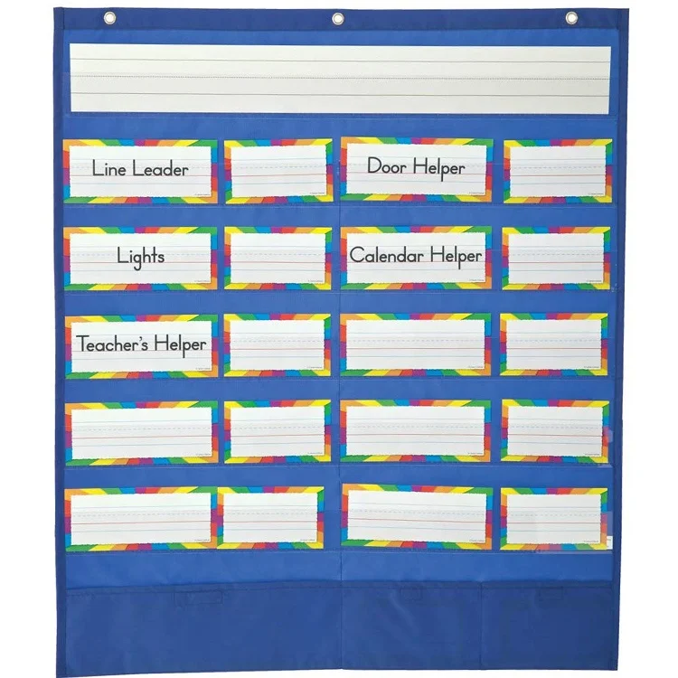 Hanging Learning Organization Classroom Storage Pocket Chart