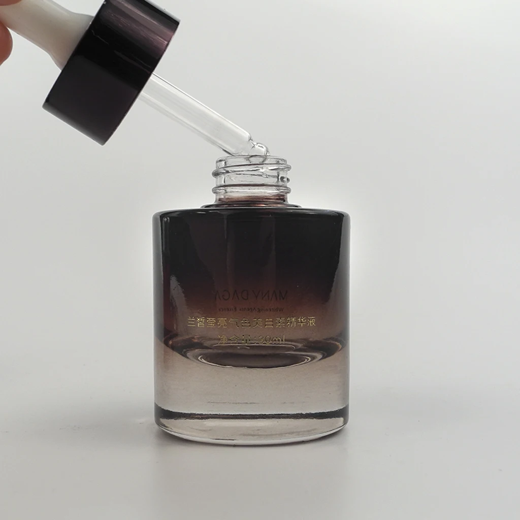High Quality 30ml Serum Designer Essential Oils Cosmetic Dropper Glass Bottle
