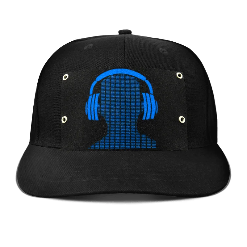 Christmas Party Hats Funny Led Sound Activated Light Caps