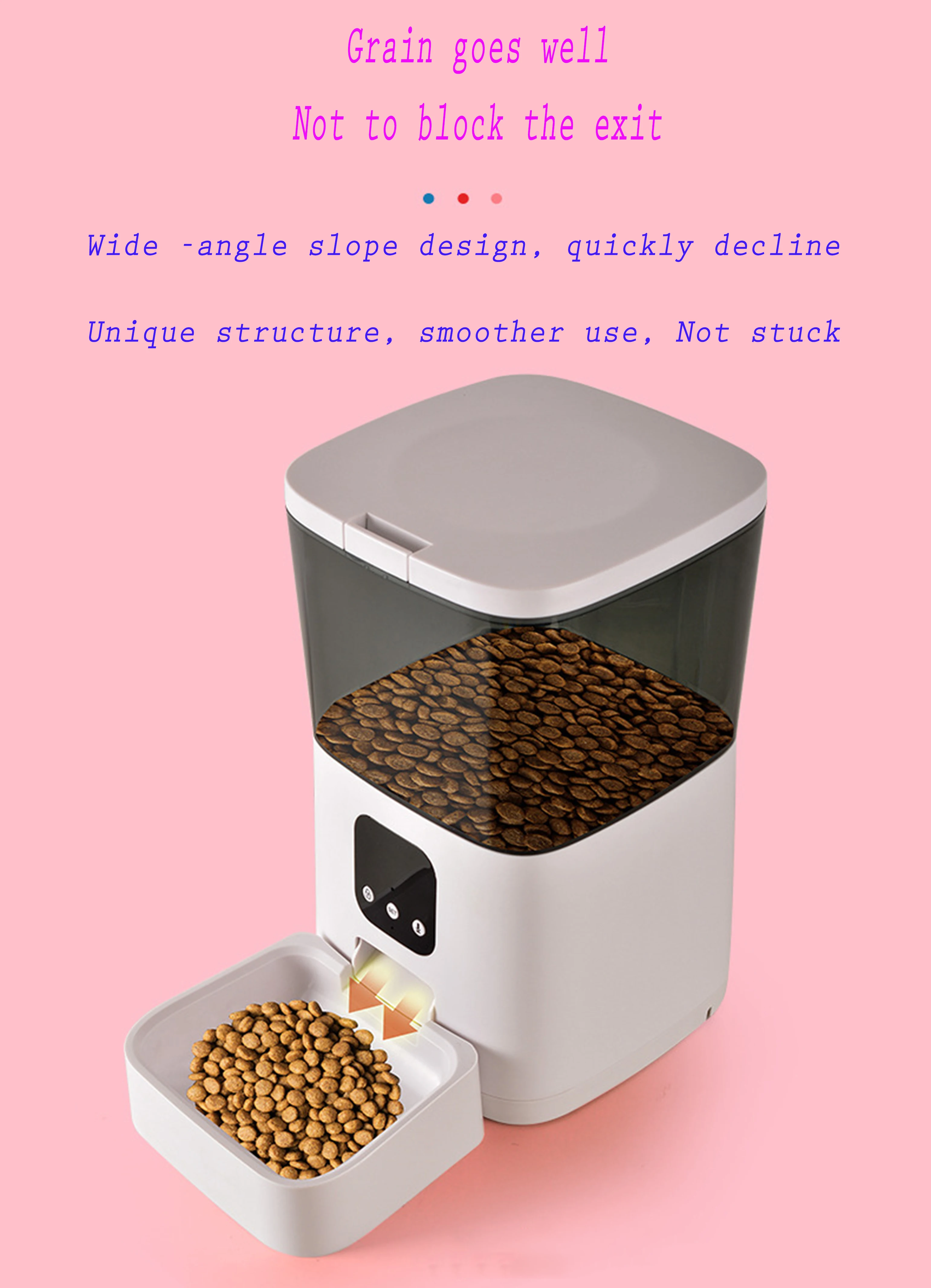 Dog Cat Pet Bowl Smart Pet Feeder Wifi Mobile Phone App Remote Control Microchip Automatic Pet Feeder 7L