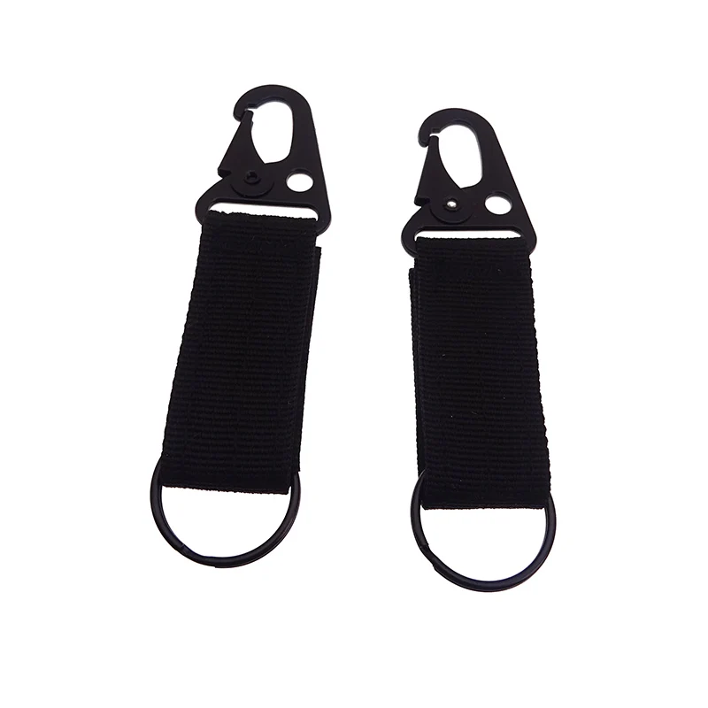 Wholesale Tactical Hanging Carabiner With Tether Buckle For Backpack Strap Keychain