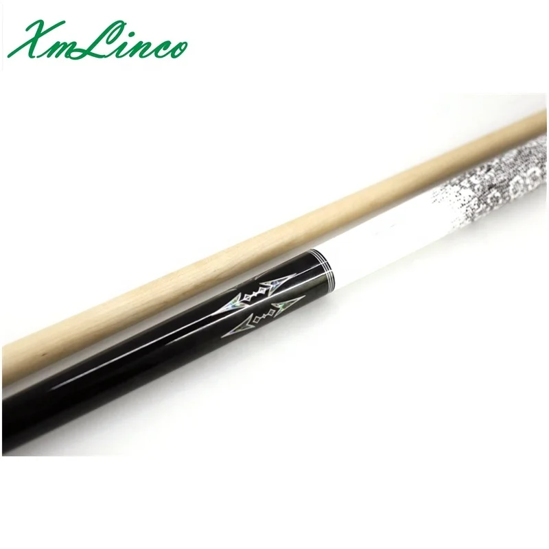Xmlinco 12.5 mm seashell carved billiard pool cue stick