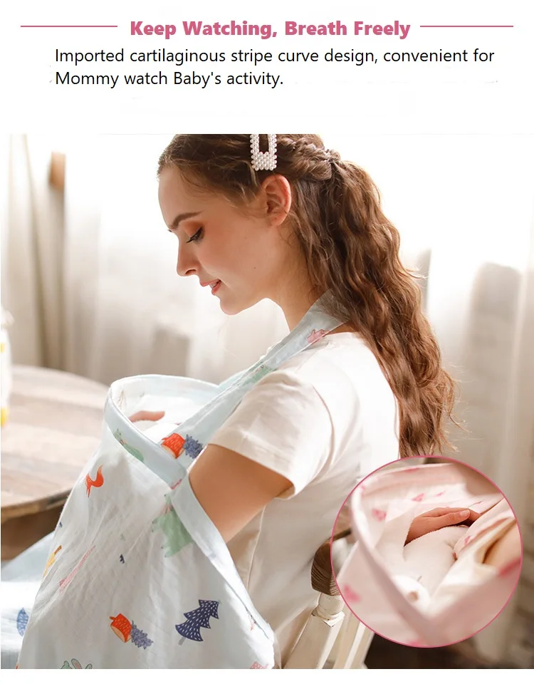 Wholesale Breastfeeding Nursing Cover China Clothes Clothing Custom Print Cotton Oem