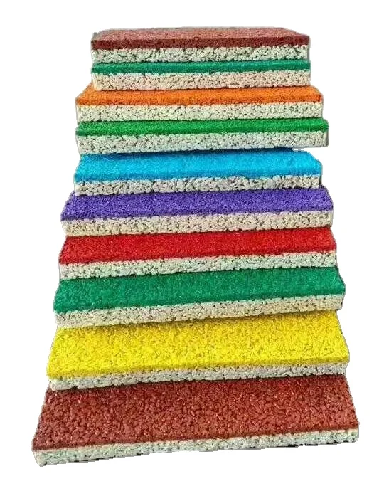 SBR Black /EPDM Rubber Granules aliphatic pu binder epdm granule Rubber Granule in Poured-in-Place Playground