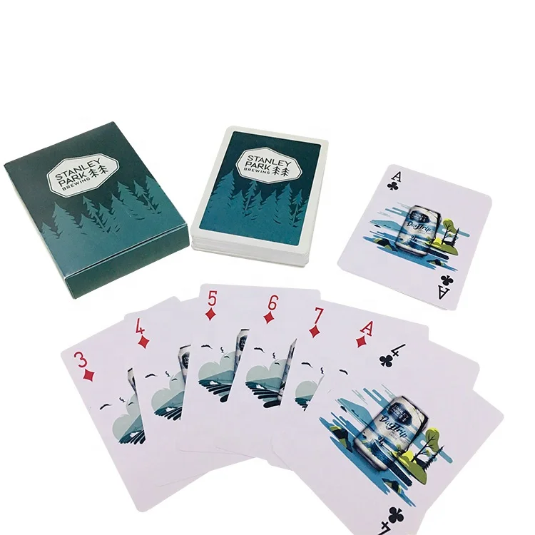 
custom stars top quality plastic playing poker cards 
