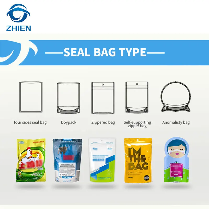 Automatic mini  zipper lock bag weighting sunflower seeds packing machine for dry fruit/cashew nut