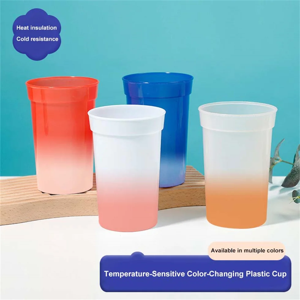 Good Quality Custom Mood Customized Color Changing Cups OEM Temperature Sensitive Color Changing Plastic Cups