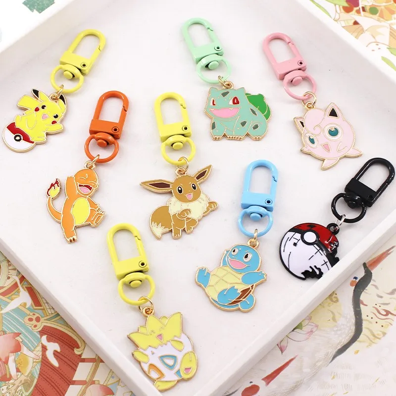 Wholesale Hard Soft Enamel Custom Key Chain Colorful Keyrings Souvenir Cute Cartoon Metal Keychains