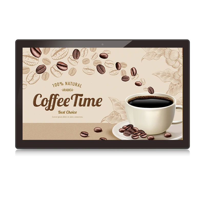 Wall Mounted Industrial Nfc Tablet Pc Android 15.6 Inch Touch Screen Digital Advertising Player Meeting System Booking