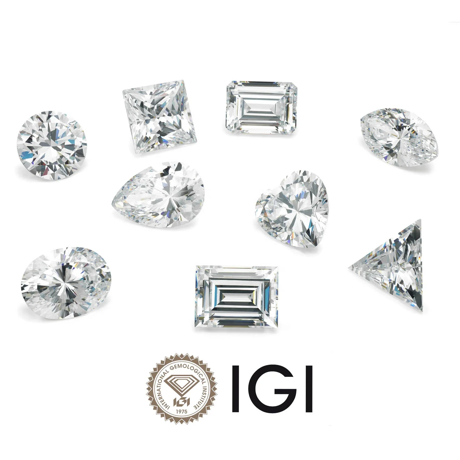 Abiding IGI GIA Certificate Lab Created VVS VS 0.5ct 1ct 1.5ct 2ct 3ct 4ct Wholesale Synthetic HPHT CVD Lab Grown Diamond