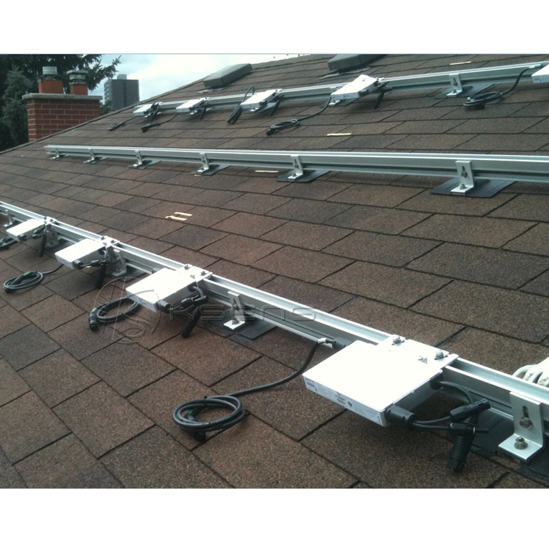 OEM Waterproof Asphalt Shingle Roof Flashing kit L foot Solar roof mounting system