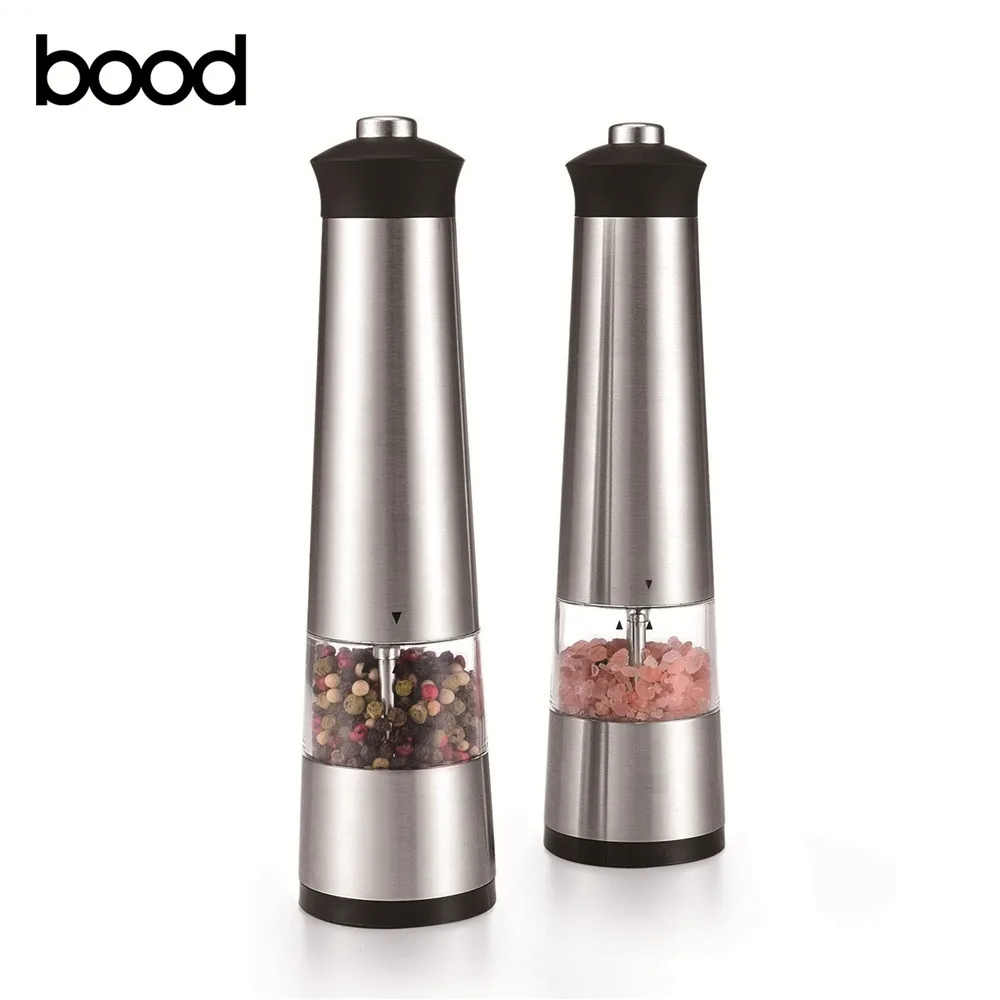 electric salt and pepper grinder LFGB CE RoHS approved spice mill tower design
