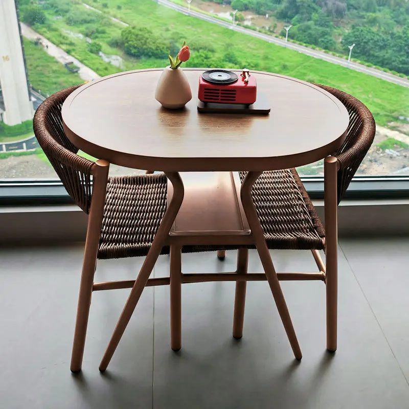 Hot Sales Rattan Garden Table and Chairs Set Coffee Shop Outdoor Garden Furniture