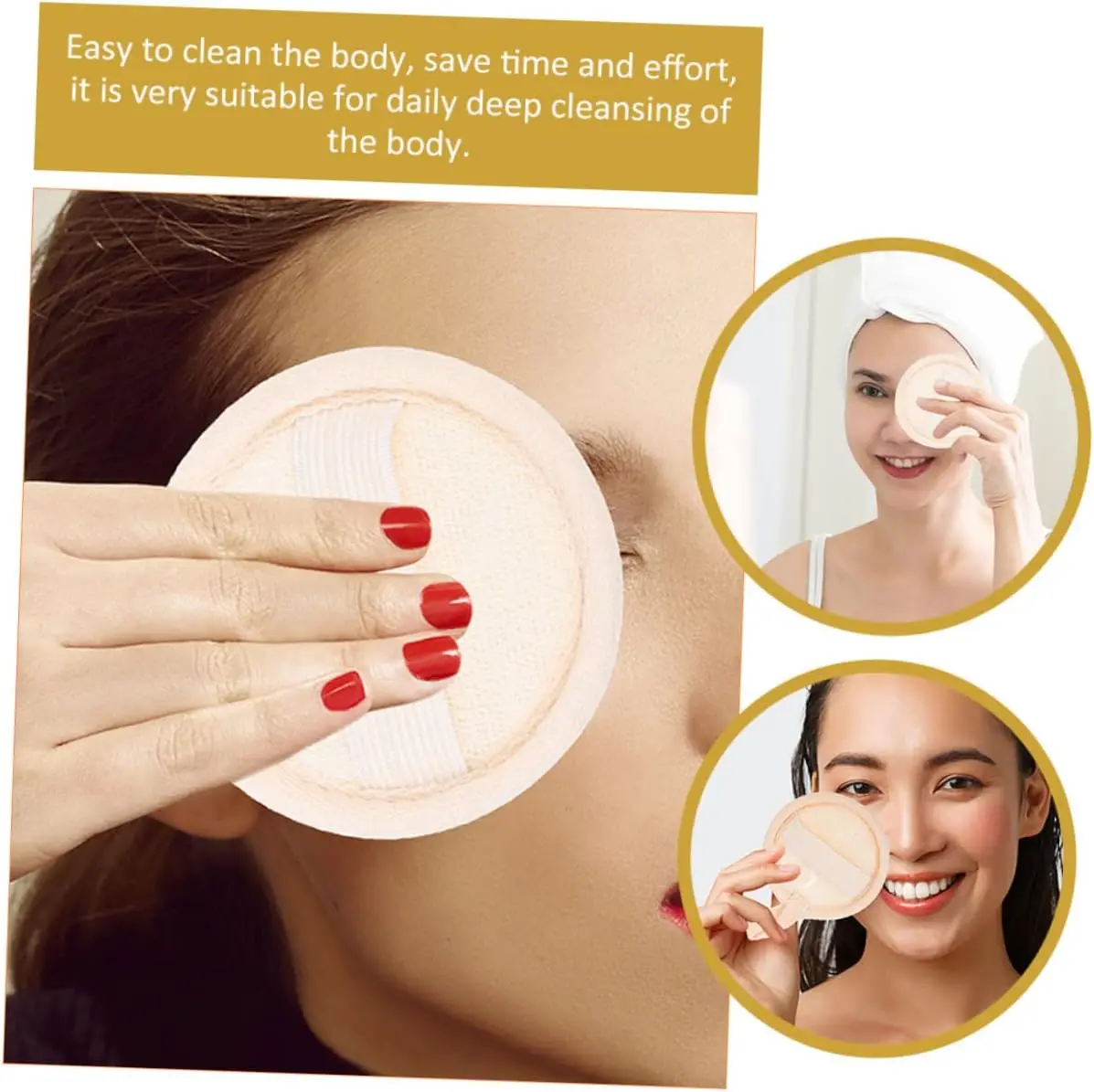 Natural  plastic free Durable Naturals Large Bath and Shower Exfoliating Loofah Sponge