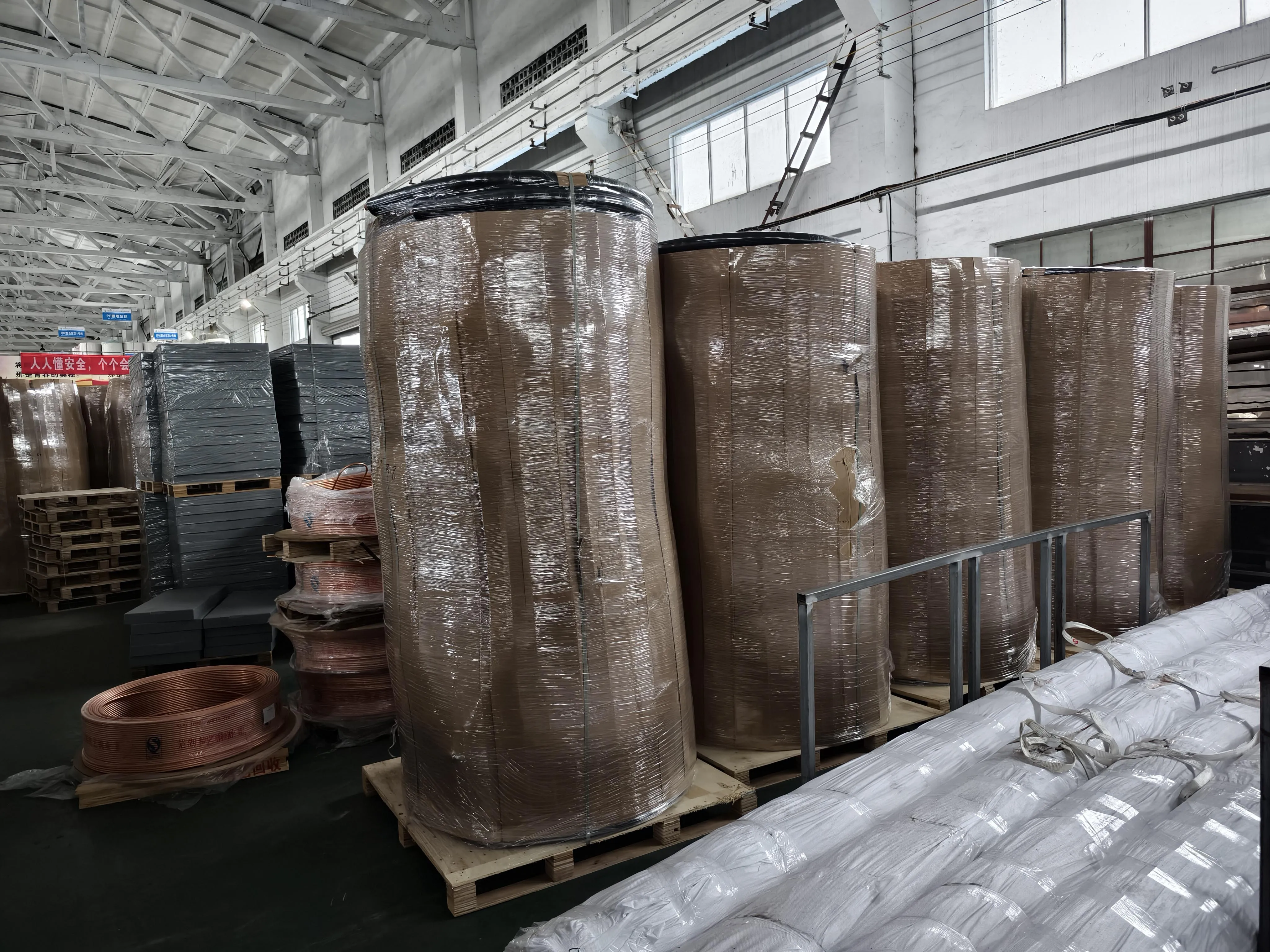 China Factory Good Quality Cheap Air Conditioner Line Set 50 Ft 1/4 3/8 7/8 PE Copper Pipe For Split Insulated Coil HVAC Pipe