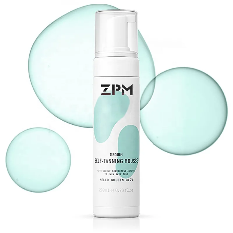 ZPM OEM/ODM Private Label Vegan Fake Tan Foam Bronzing Sunless Self Body Tanning Mousse