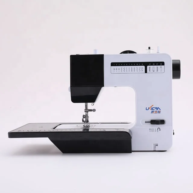 ukicra 38 stitches household double needle sewing automatic portable walking foot sewing machineUFR-738