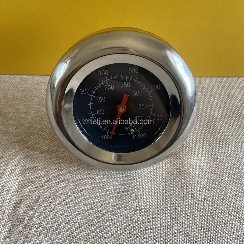 Stainless Steel Stove Boiler Bimetal Glass Meat Grill Thermometer Oven Thermometer