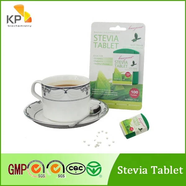 Stevia based tablets in dispenser