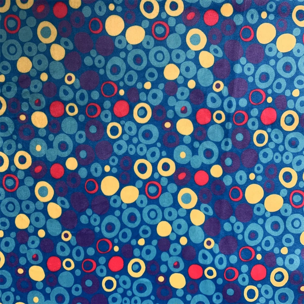 2021 Hot Selling No MOQ Custom Digital Printing Spandex Super Soft Short Plush Polyester Fabric