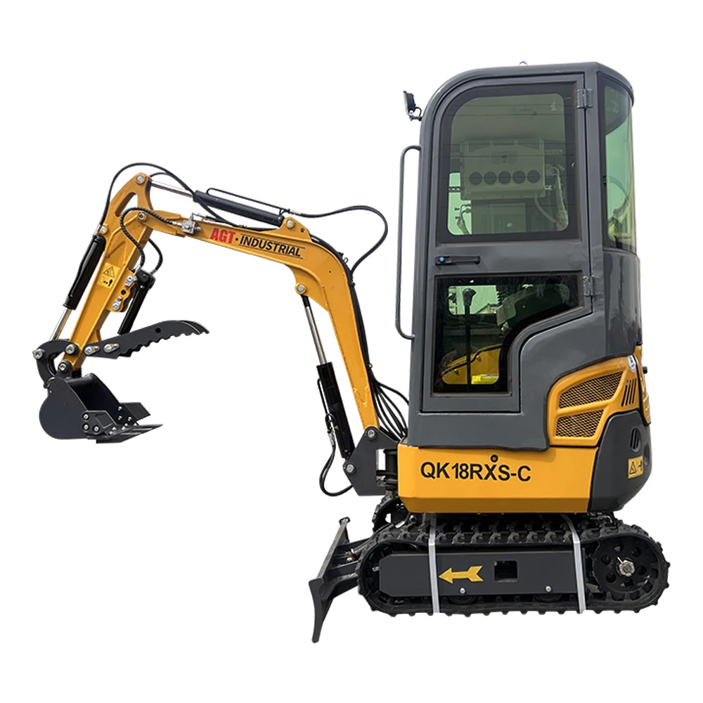 Agt QK18RXS-C Rato Engin Excavator 18 Excavator with air conditioner Hydraulic gasoline Excavator cab