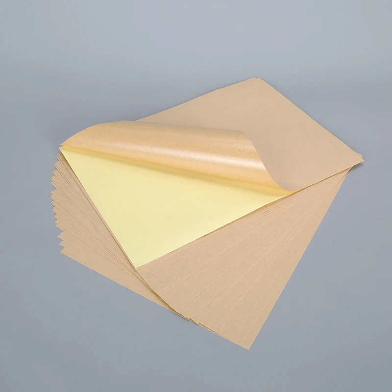 A4 size self-adhesive blank paper sticker for private mark by inkjet,offset,laser printing