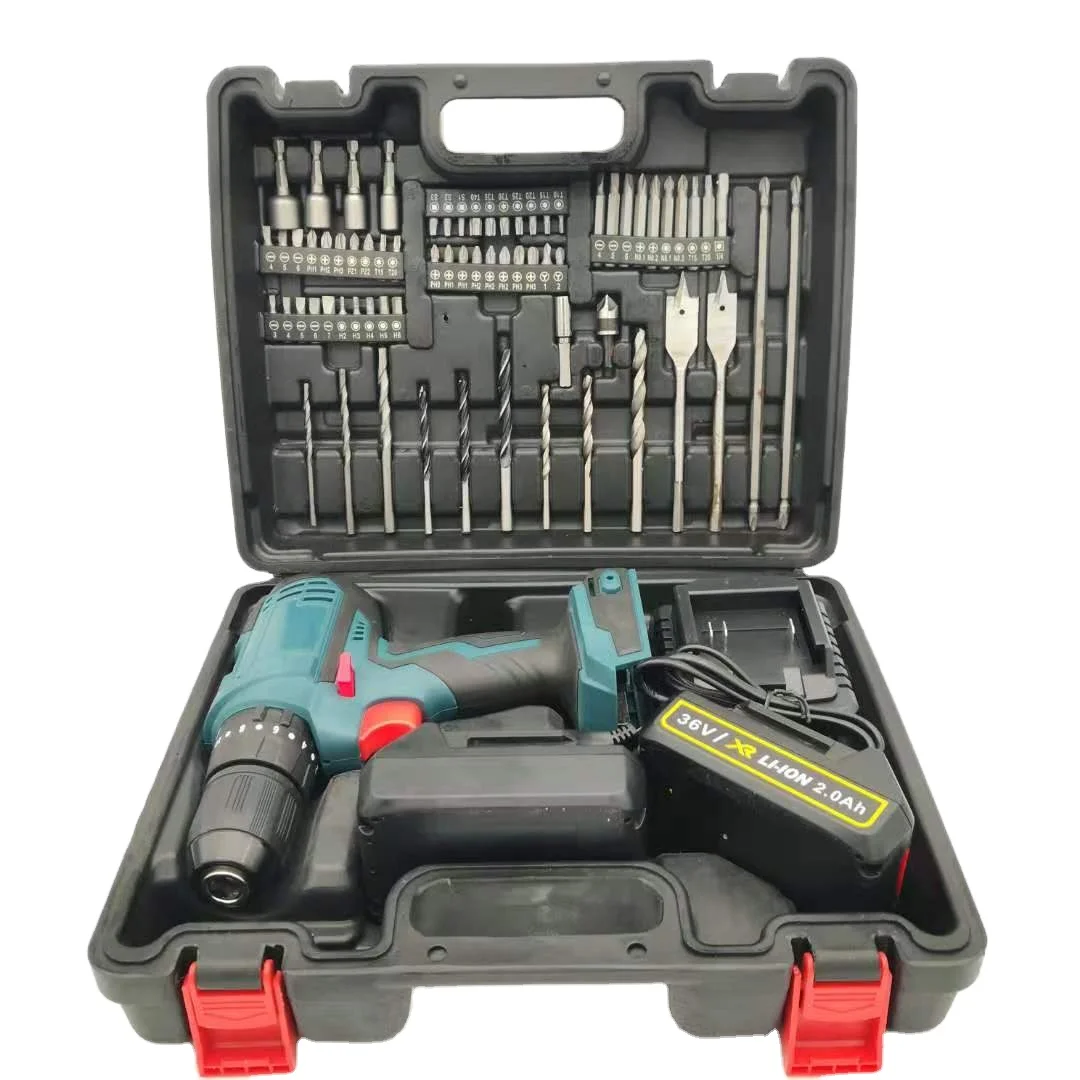 China  Hot Sell Power Tool Sets 21V/48V Li-ion Cordless Drill   Power Drill set with Blow Case
