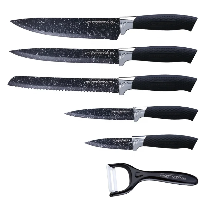 
Kitchen King 6 piece cuchillos chef kitchen knife set knife gift box chef galaxy pattern knife set Super Sharp Edge for cooking 