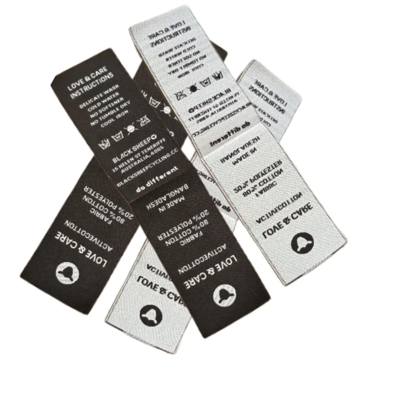 Custom Design As Children Soft Comfortable Reproducible Woven Label For Garment Accessories Patches Sew Iron On For Clothing