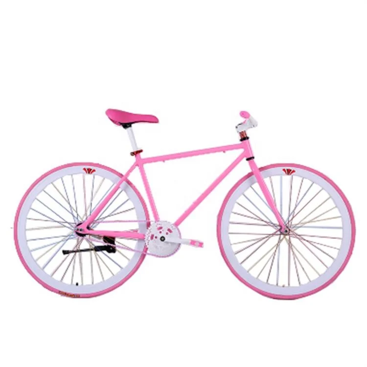 High quality 700C fixed gear single speed road bicycles colorful racing bikes