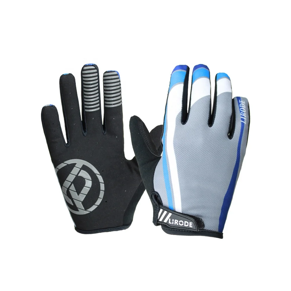 Cheap Men Non Slip Riding Dirt Bike Gloves Top Breathable Stretchy Touchscreen Mountain Bike Gloves for Motocross MTB ATV BMX