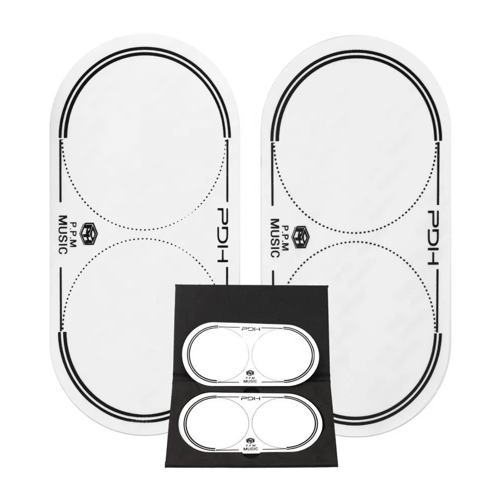 2 Pcs Bass Drum skin Patch Drum skin Protector for double pedal